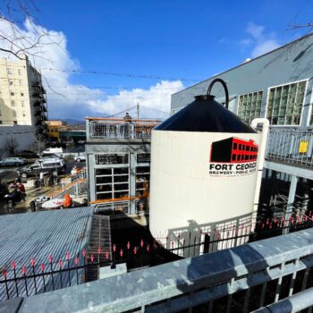 Catwalk to Rooftop Deck at Fort George Brewery and Public House