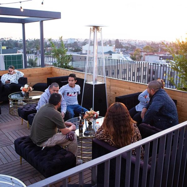 Sharing Big Ideas on the Rooftop Deck at Treehouse Koreatown
