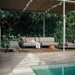 Maple Wood Look Porcelain Pavers for Pool Surround