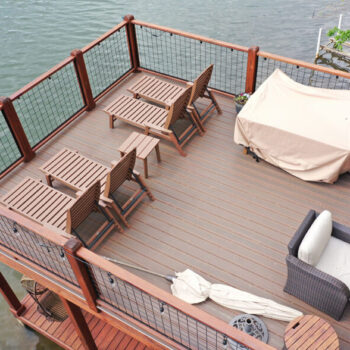 Top View of DuxxBak Dekk Waterproof Deck Over Boat