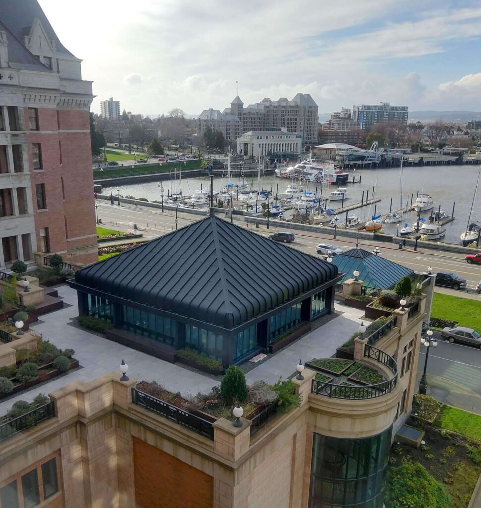 Rooftop Garden at Empress Hotel is Used by Hotel Chefs