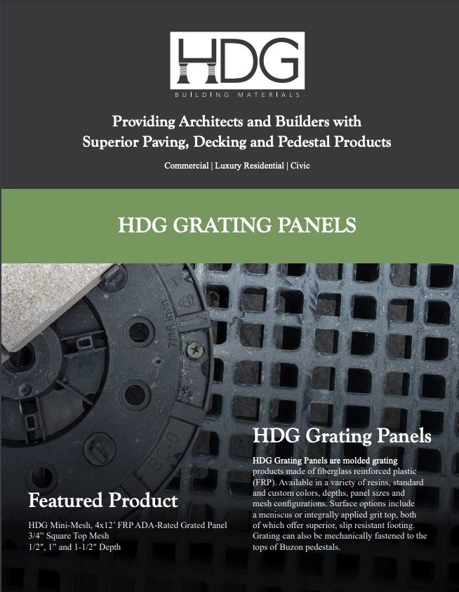 Screen Shot of HDG Grating Panels Brochure