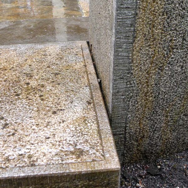 Limestone Steps Pavers and Column with Lychee Finish