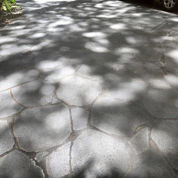 Exterior Basalt Stone Used in Landscape at Royal Hawaiian Hotel in Oahu