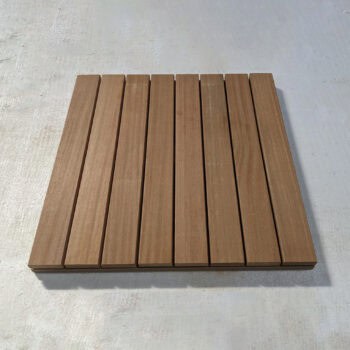 24 x 24 x 1 5/8 inch HDG Yellow Balau Hardwood Paver