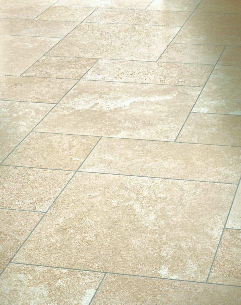 HDG Building Materials Cream Travertine Finish Porcelain Pavers Installation Pattern