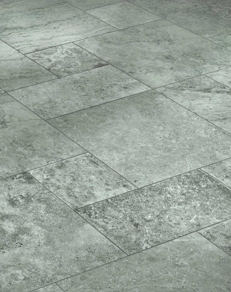 HDG Trevino Silver Travertine Porcelain Pavers Installation Pattern