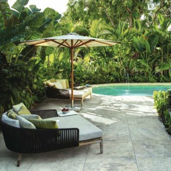 Installation Pattern for Trevino Shell Travertine Finish Porcelain Pavers