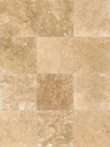 V3 Color Variation of Travertine Walnut Brown Porcelain Pavers
