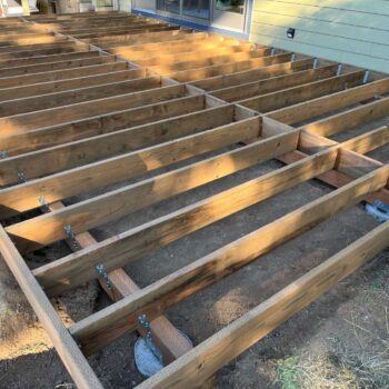Wood Joist Ready to Receive HDG Silca Grates
