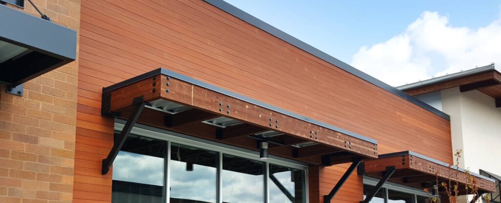 Resysta Siding on Commercial Retail Buildings