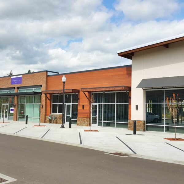 Sustainable Resysta Siding on Retail Facade