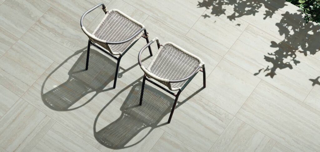 Patio with 24x24-inch-and-24x48-inch-2CM-Listo-White-Matte-Finish-Porcelain-Pavers-Feature