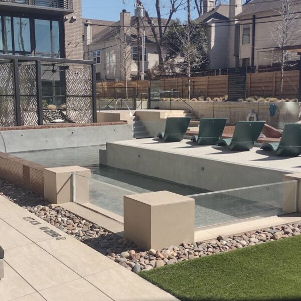 Porcelain Pavers and Pool Surround Dallas Apartment Complex