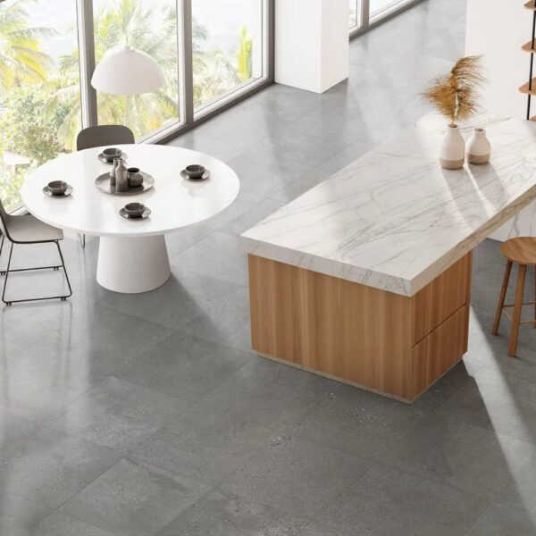 Modern Floor with Mod Moon 24x24-inch-2CM Porcelain Pavers