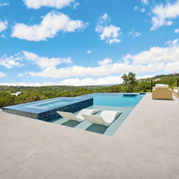 Pool Surround with Mod Clay 24x48-inch-2CM-Porcelain Pavers